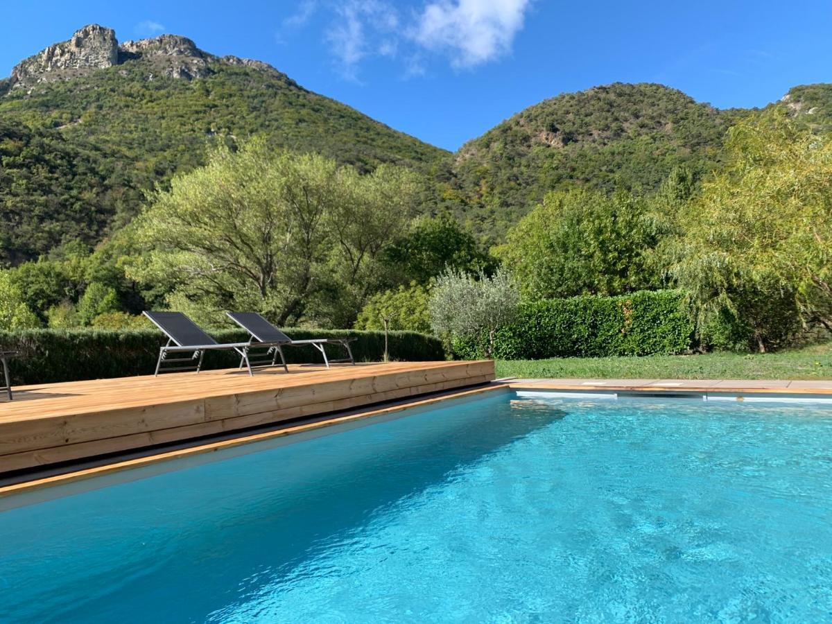 Estive Des Angelettes Piscine Chauffee Sauna Saint-Ferréol-Trente エクステリア 写真